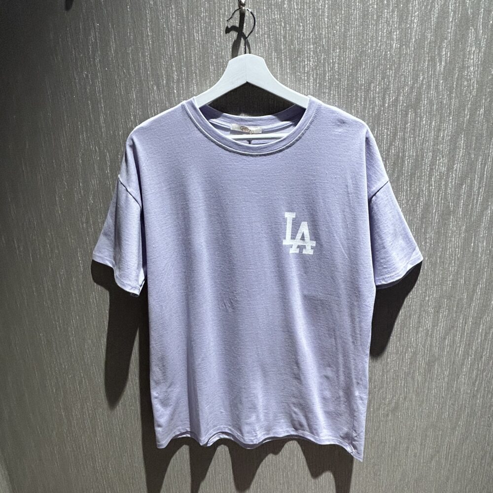 Dames t-shirt LA in lila