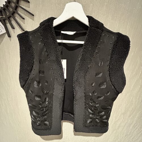 Ambika-teddy-gilet-zwart