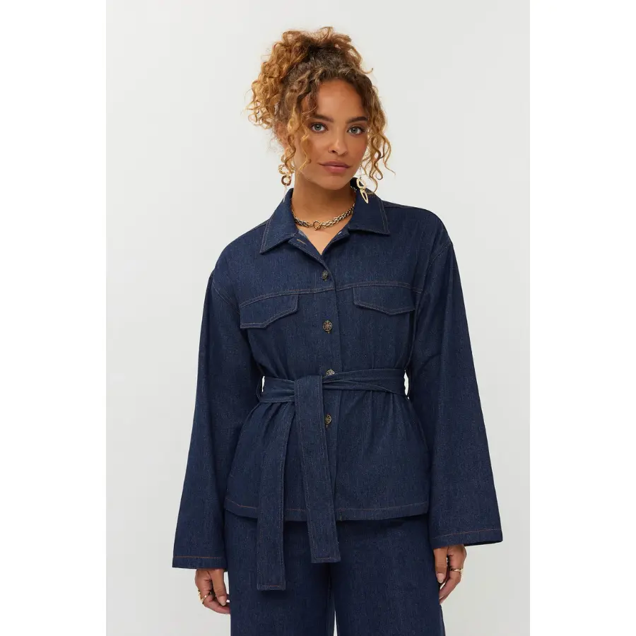 Blouse Amina dark denim