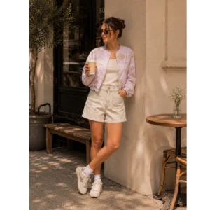 Jeans shorts ecru