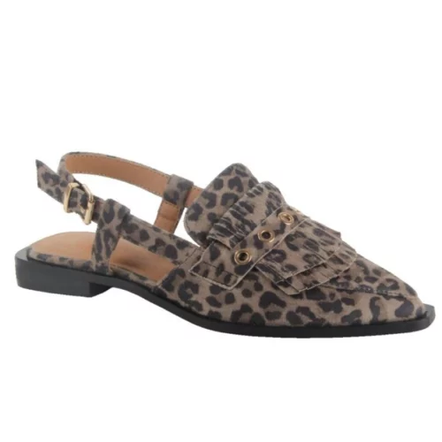 Shoecolate luipaardprint slingback