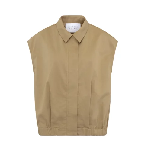 Sisterspoint gilet EDITH-VE dark sand