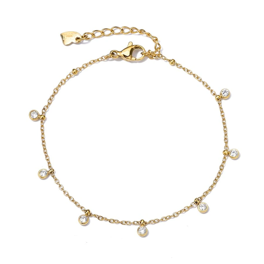 Armband Claire goudkleur met steentjes | CHANGE - Afbeelding 2